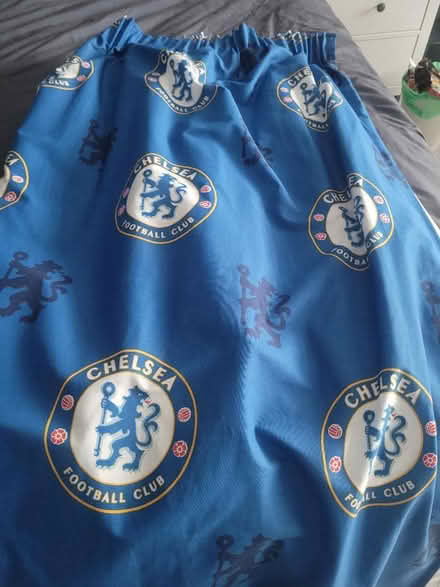 Photo of free Chelsea fc Pencil pleat curtains (OX15 bloxham) #1