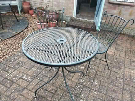 Photo of free Table and two chairs (Little Bowden LE16) #1