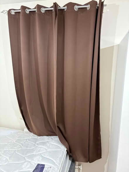 Photo of free Velvet feel brown curtains (Springfield MK6) #1