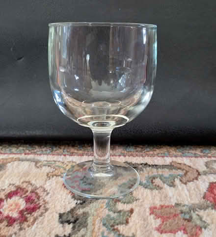 Photo of free Thick Vintage Glass Goblet (Crescent Park) #1