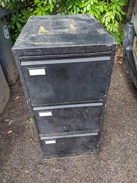 Photo of free Metal 3-drawer filing cabinet (Gorse Hill GU22) #1