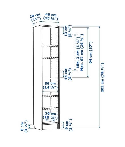 Photo of free 3 billy bookcases (Ilkeston DE7) #2