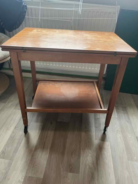 Photo of free Folding card table on wheels (HP3 Bennett’s end) #1