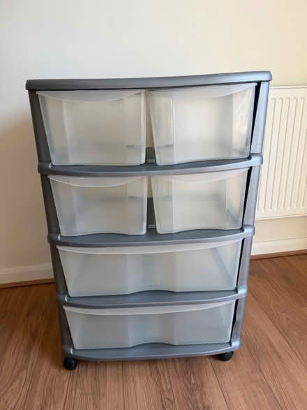 Photo of free Plastic storage on wheels (Thrapston) #1