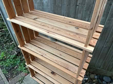 Photo of free Wooden shelf unit (Shenley WD7) #2