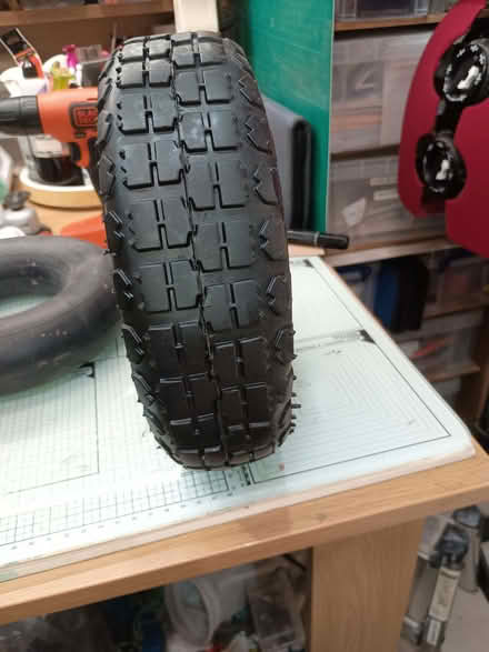 Photo of free New Wheelbarrow tyre - 4.10/3.50-4 (Billing Road East area) #2
