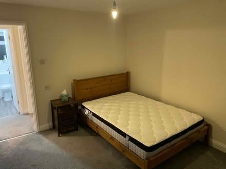 Photo of free Solid wood double bed & mattress (Allen Rd Bridgwater TA6) #1