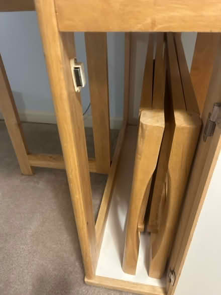 Photo of free Solid wood utility table (Damascus,MD) #3