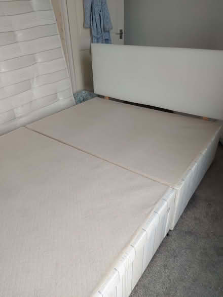 Photo of free Double divan bed with two storage drawers and headboard. (Ince-in-Makerfield WN2) #1