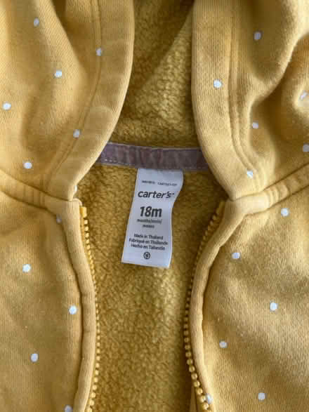 Photo of free 18m carters toddler hoodie (Los Gatos Blvd x Lark) #2