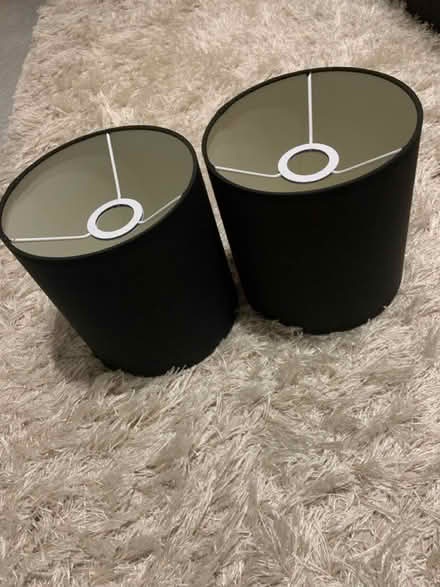 Photo of free 2 x black lampshades (Christchurch) #1