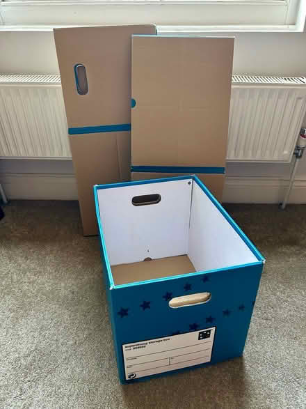 Photo of free 3 strong cardboard storage boxes (South Acton, W4) #1
