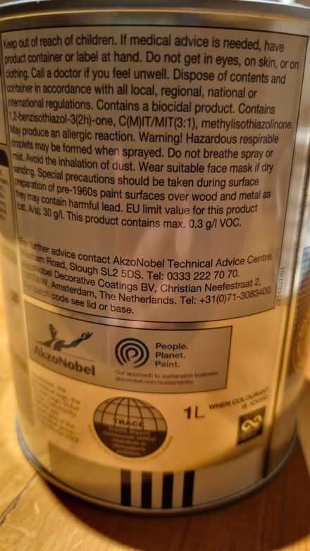 Photo of free Pale blue matt emulsion paint (St Margarets TW1) #2