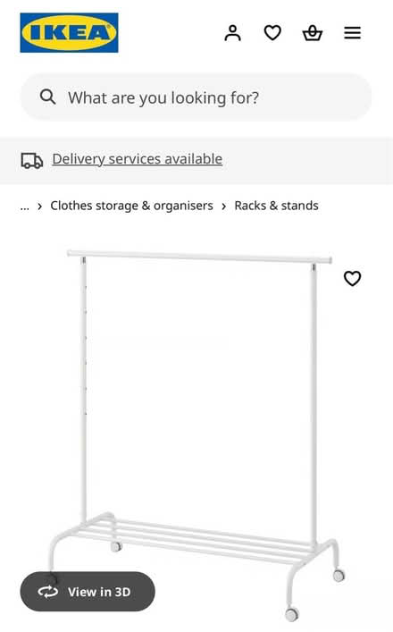 Photo of free IKEA clothes rail (S41) #1