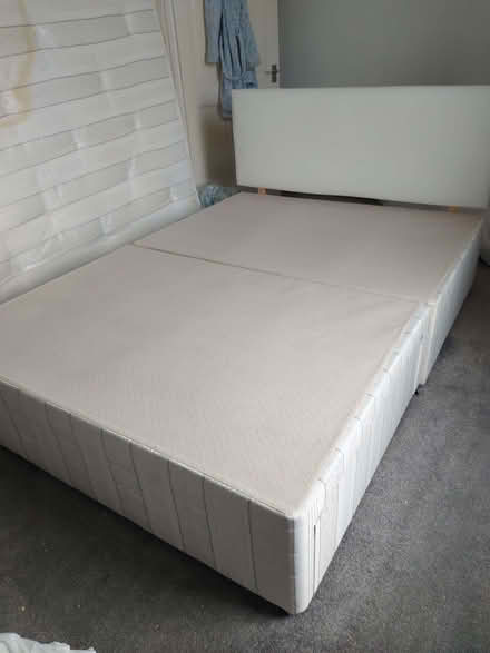 Photo of free Double divan bed with two storage drawers and headboard. (Ince-in-Makerfield WN2) #2