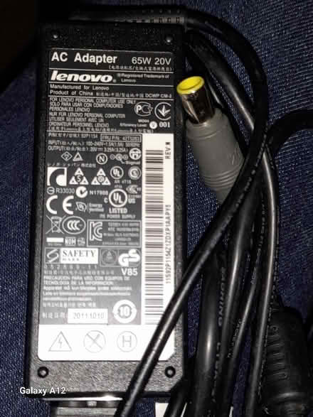Photo of free Laptop power lead 90w 20v (Ardwick M13) #1
