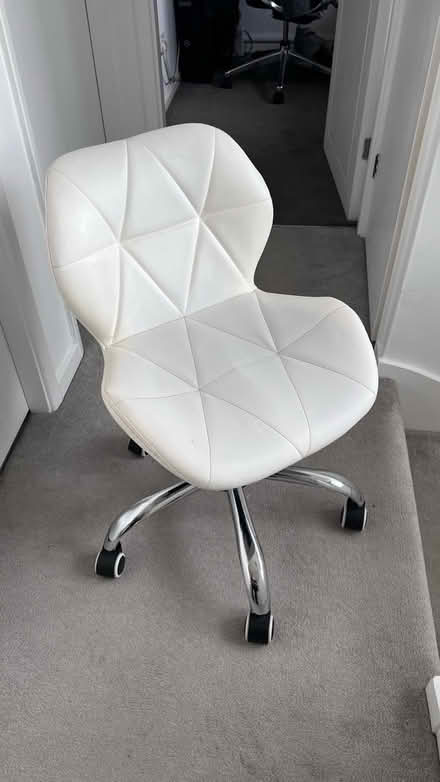 Photo of free Swivel Chair - white/cream (Narborough LE19) #1