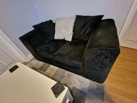 Photo of free Black Fabrick Two Seater Sofa (West Cliff BH2) #1