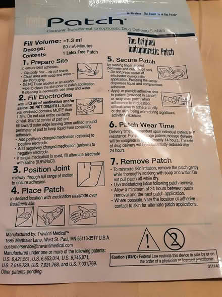 Photo of free ionto patches (US19 & Nursery Road) #1