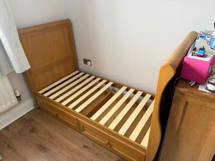 Photo of free Oak cot/toddler bed (Billericay CM12) #1
