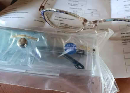 Photo of free 2 pairs of glasses and wax remover lions medical info tube (Allington NG32) #1