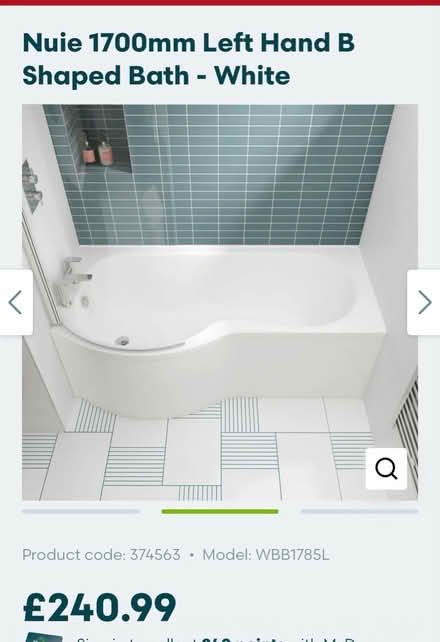 Photo of free Nuie left hand P shaped bath (Whitton TW3) #1
