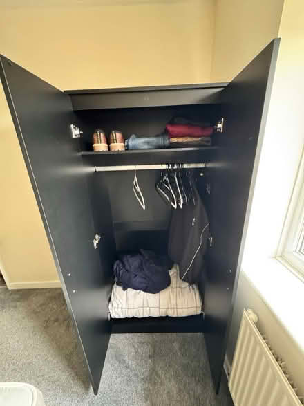 Photo of free Black wardrobe clean good condition (Allen Rd Bridgwater TA6) #3