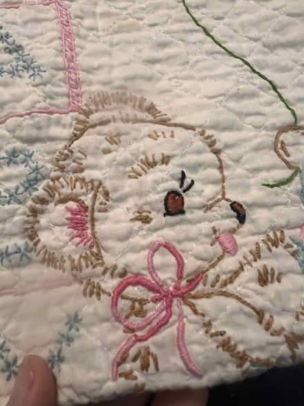 Photo of free Antique Embroidered Baby Quilt (NE Downers Grove) #2