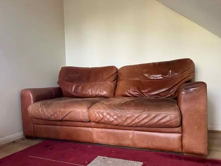 Photo of free Leather Sofa / Couch (Finchampstead, RG40) #3
