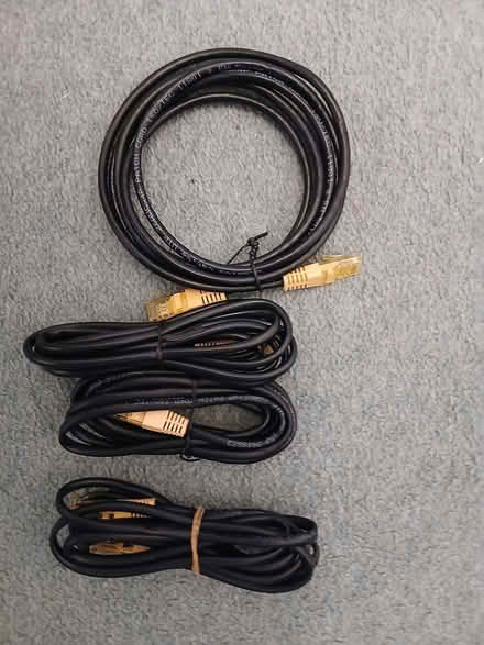 Photo of free 4x RJ45 Ethernet cables and ADSL (B90 shirley) #1