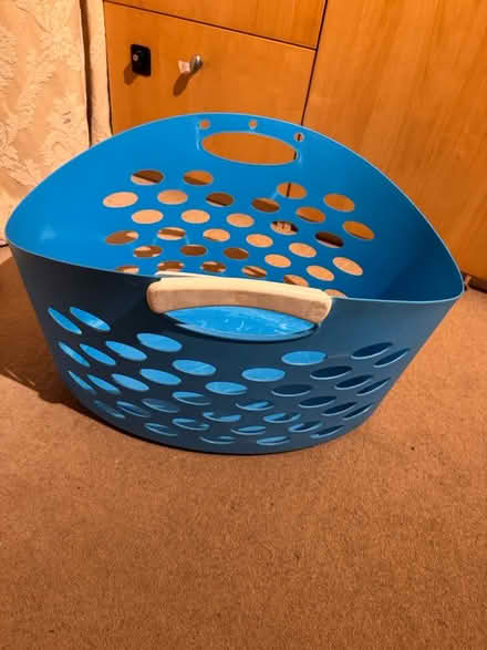 Photo of free Blue plastic laundry basket (Hemel Hempstead HP2) #1