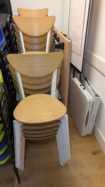 Photo of free Wooden IKEA chairs x3 (Thatcham RG19) #4