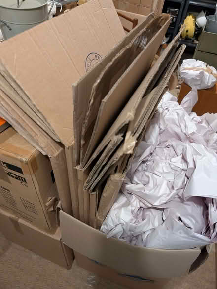 Photo of free Moving boxes and packing paper (Burnmill Farm LE16) #3