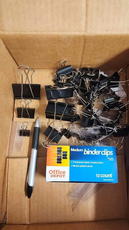 Photo of free Metal Binder Clips (many sizes) (Glenview, Oakland) #1
