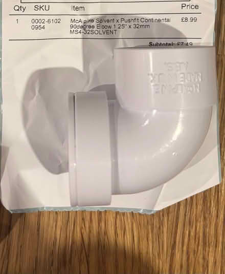 Photo of free Solvent x Pushfit Continental Elbow (Turnpike Lane, N22) #1