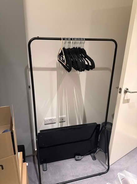 Photo of free Clothes rack with hangers (NW9) #3