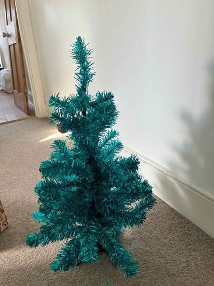 Photo of free 2 tinsel Christmas trees (Homerton E5) #1