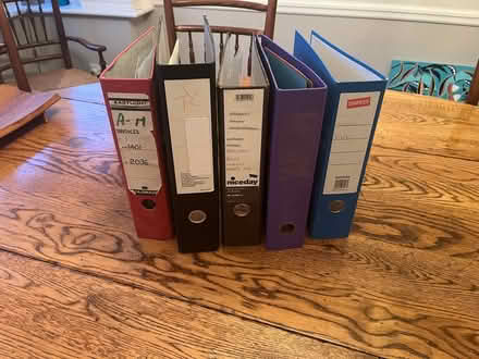 Photo of free A4 Ring Binder Document files (Peppard Common RG9) #1