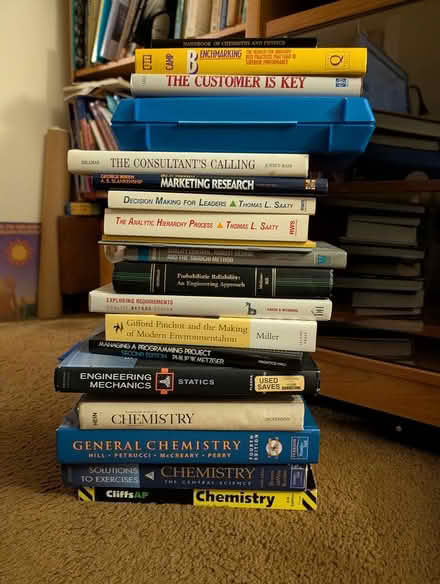 Photo of free Books--engineering, chemistry, tech (River Plaza area) #1