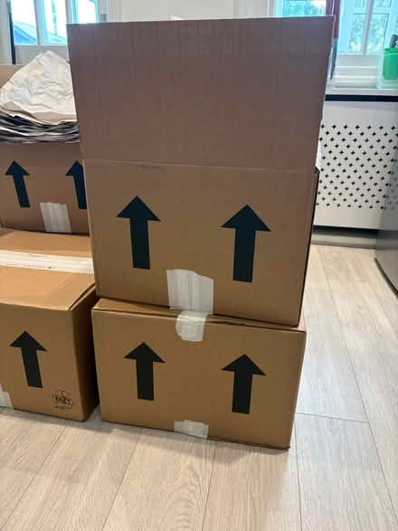 Photo of free Mixed sizes 18 x 18 moving boxes (Marryat Road SW19) #2