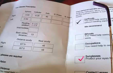 Photo of free pair glasses Varifocal Reactor light lens (Allington NG32) #2