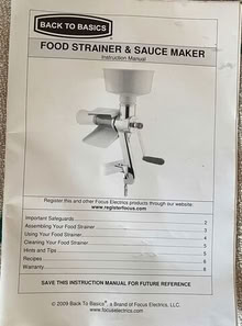 Photo of free Food strainer and sauce maker, new (boyds) #1