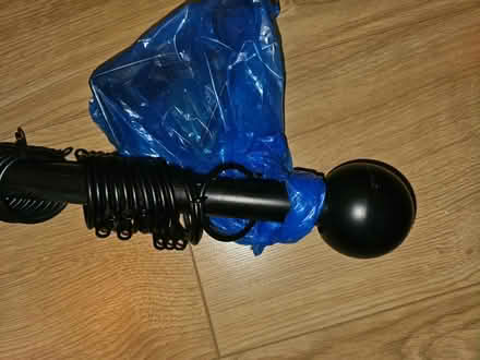 Photo of free Black adjustable curtain pole (Warmley) #2