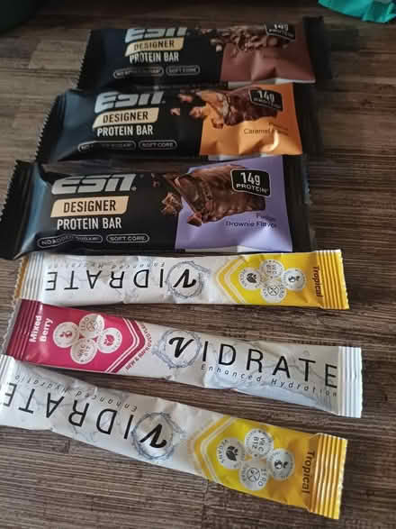 Photo of free Electrolytes satchets and bars (Brookside TF3) #3
