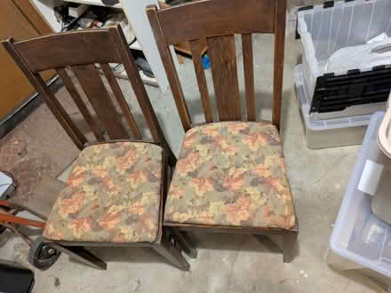Photo of free 2 dining chairs need new springs (Downtown Bothell) #2