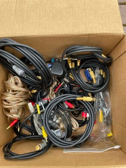 Photo of free Box of random audio cables (Fernhill BL9) #3