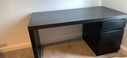 Photo of free Black wooden computer desk (Bath) #1