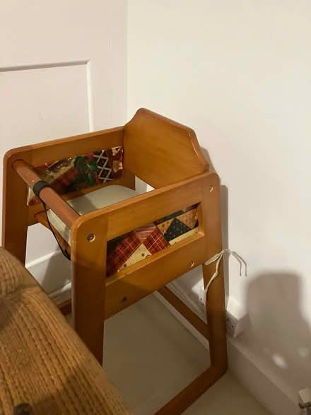 Photo of free Wooden high chair (Dunkeswell) #2