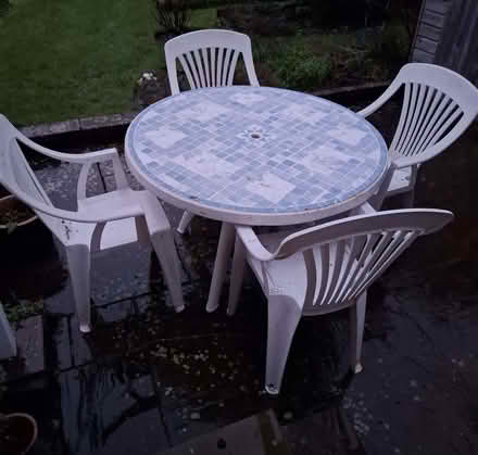 Photo of free Patio table & 4 chairs (Ringmer BN8) #1