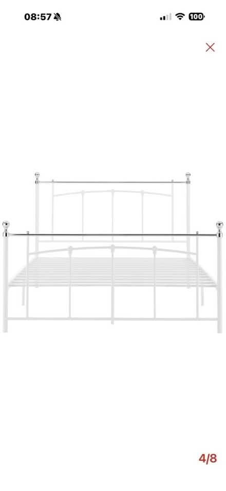 Photo of Metal King Size Bed Frame (BH8 Bournemouth) #1